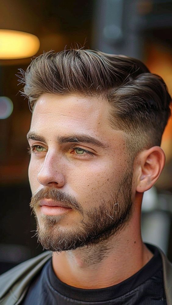 low fade side part