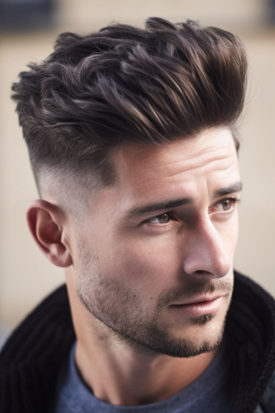 short pompadour